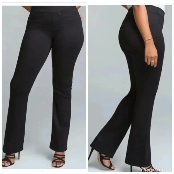 NYDJ Sculpt Skinny Black Bootcut Pull on Jeans, 28 - Picture 1 of 8